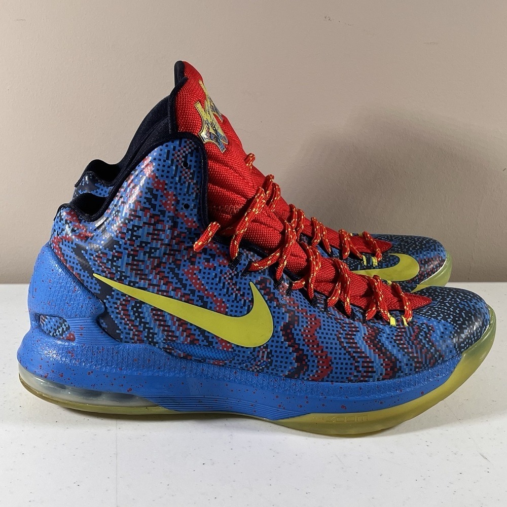 Nike Air KD 5 Christmas 554988-401 Multi Men's Sneakers Size 10 - Picture 2 of 11